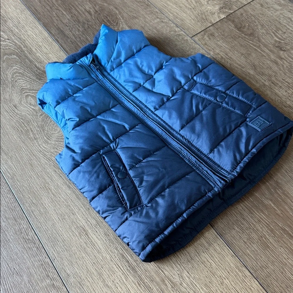 Baby GAP Ombre Navy to Sky Blue Quilted Puffer Vest